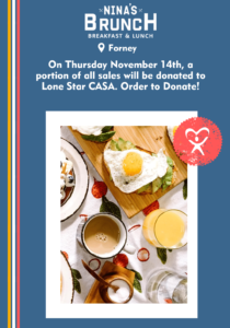 Nina's fundraiser for Lone Star CASA